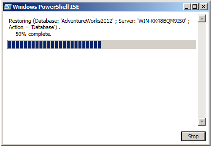 How to RESTORE backup from URL (Windows Azure Storage) - PowerShell1.2